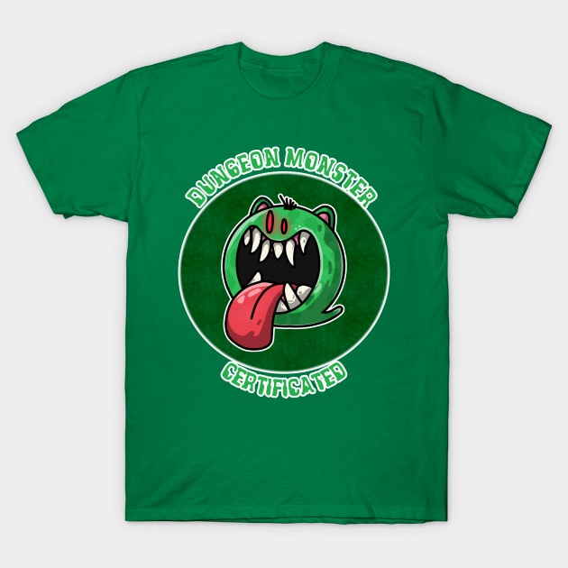 Dungeon Monster Certificated T-Shirt by thearkhive